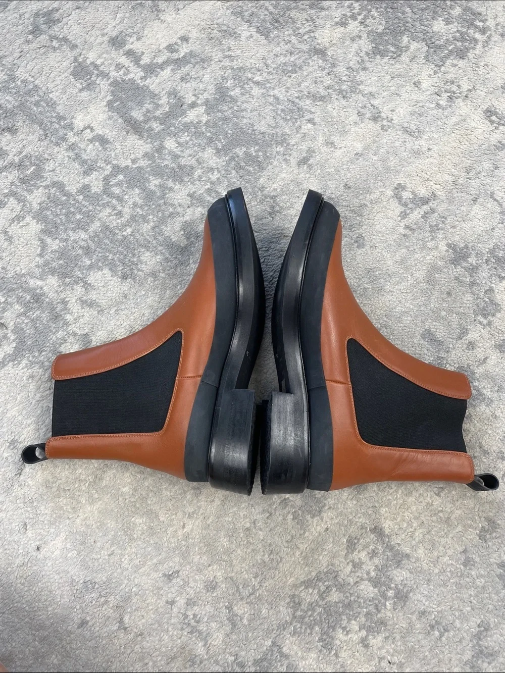 Frame Le Holland Chelsea Boots Ankle Tobacco Brown Sz 38